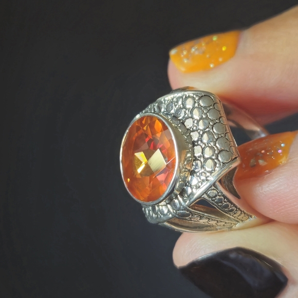 Nicky Butler 925 Sterling Silver Honey Quartz Designer Signed Ring NB Size 8 NWT - Picture 13 of 16